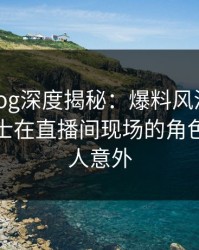 糖心vlog深度揭秘：爆料风波背后，业内人士在直播间现场的角色疯狂令人意外