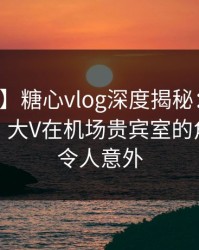 【独家】糖心vlog深度揭秘：秘闻风波背后，大V在机场贵宾室的角色彻底令人意外
